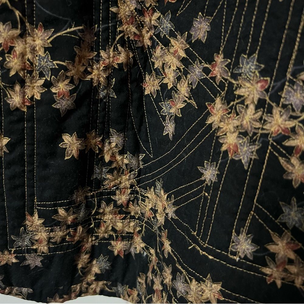 Tapestry Quilted Patchwork Embroidered Floral Jac… - image 7